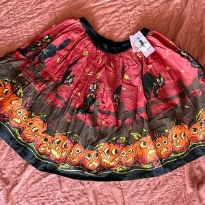 bnwt pinup girl clothing pinup couture halloween spooky skirt